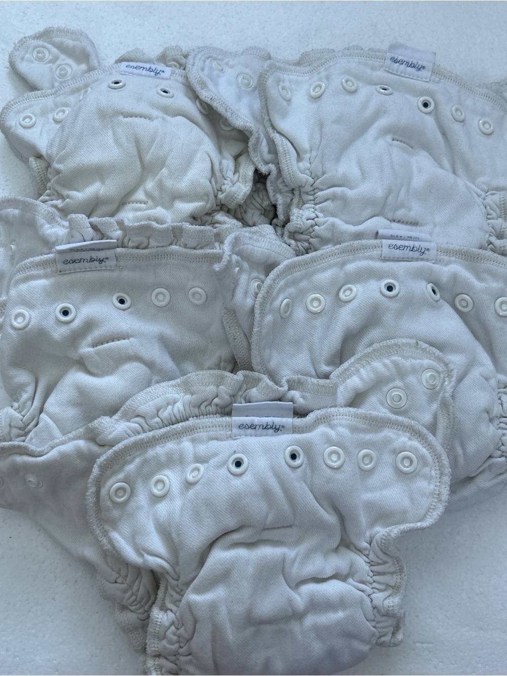 Esembly organic cotton cloth diaper bundle lot size 1 cloth diapers #baby #diape